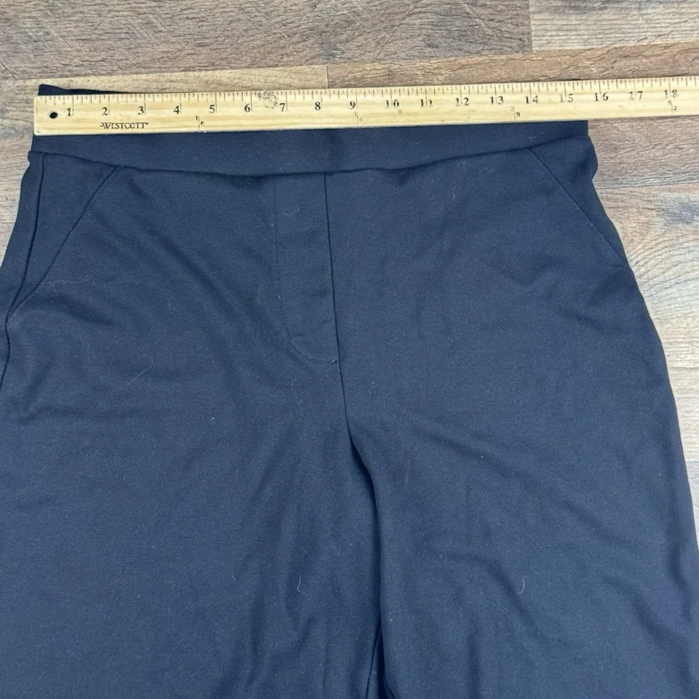 Quince Women's Black Stretch Wide-Leg Crop Pants sz Large